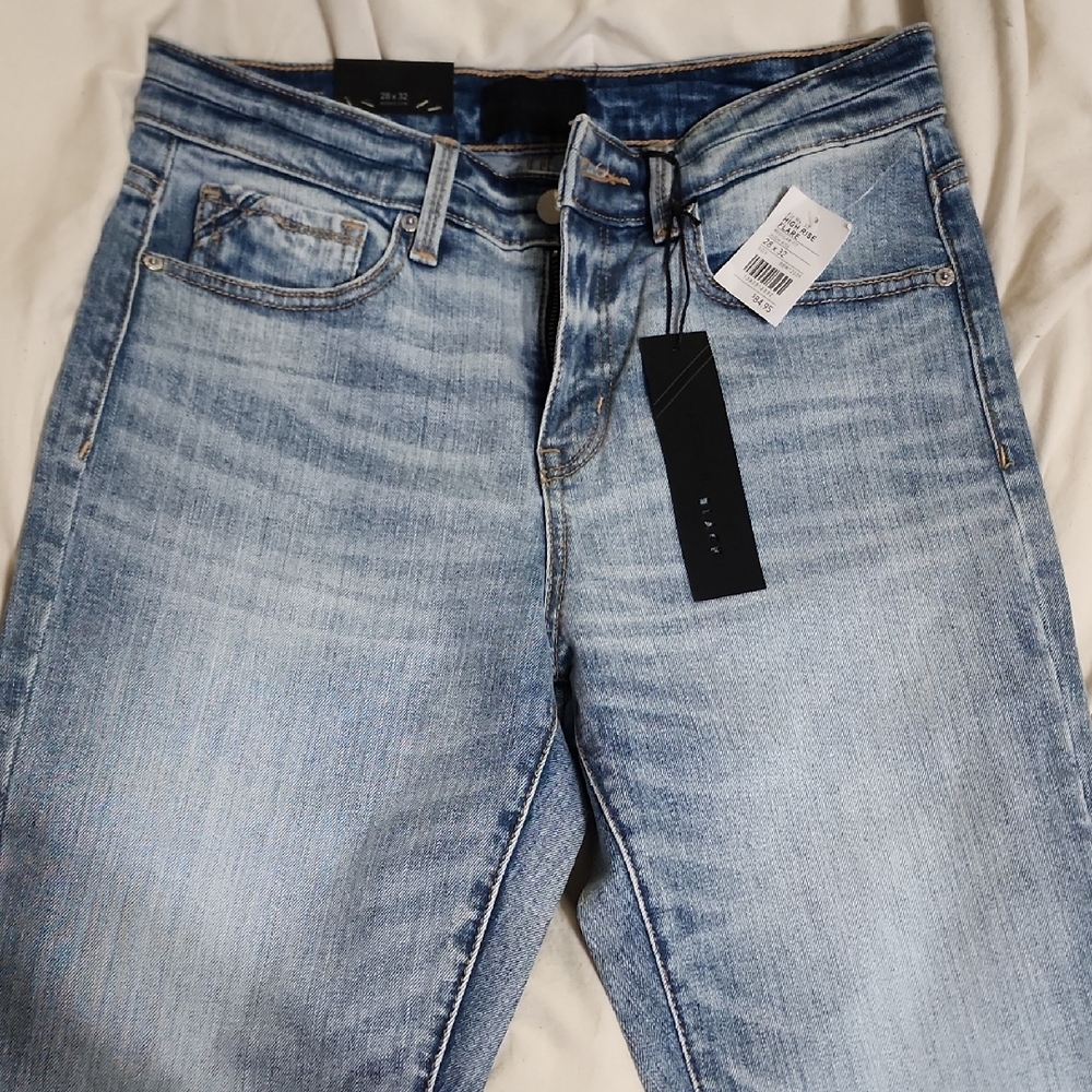 Buckle Blue Flare & Wide Leg Jeans with Gradient Fade